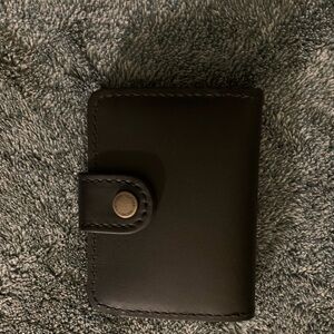 Portland leather mini Black Leather Wallet